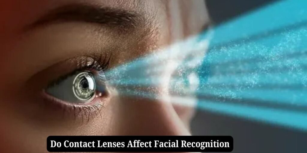 Do contact lenses affect facial recognition