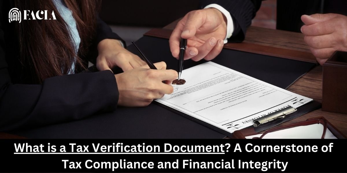 What is a Tax Verification Document