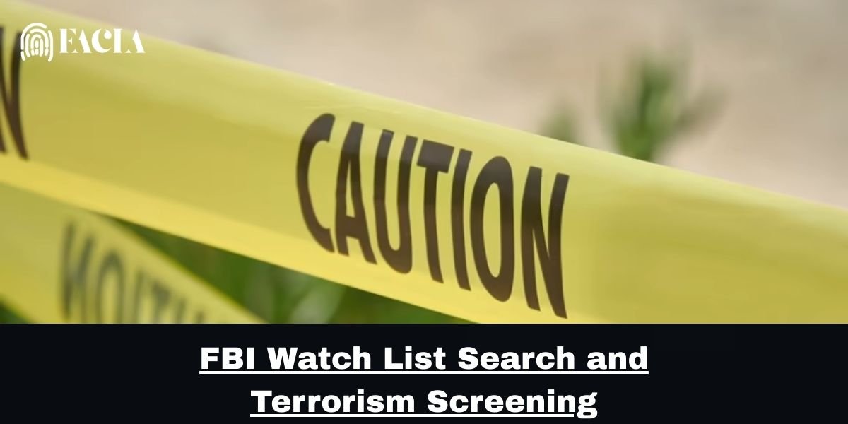 FBI Watch List Search